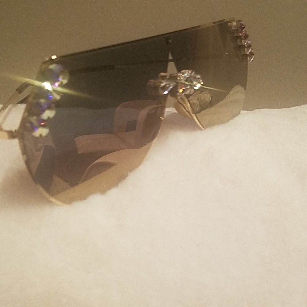 Swarovski crystal embellished sunglasses